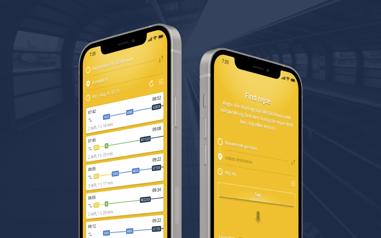 Rejseplanen app concept